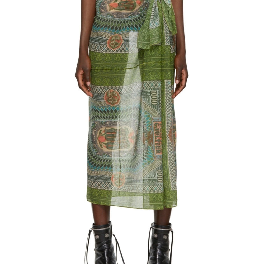 Jean Paul Gaultier midi cover up skirt